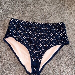 Jcrew high rise bikini bottom